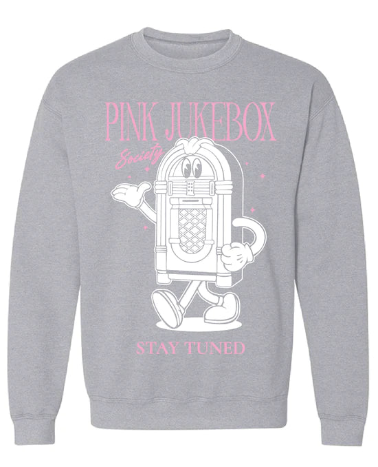 Pink Jukebox Society Stay Tuned - Gray Crew