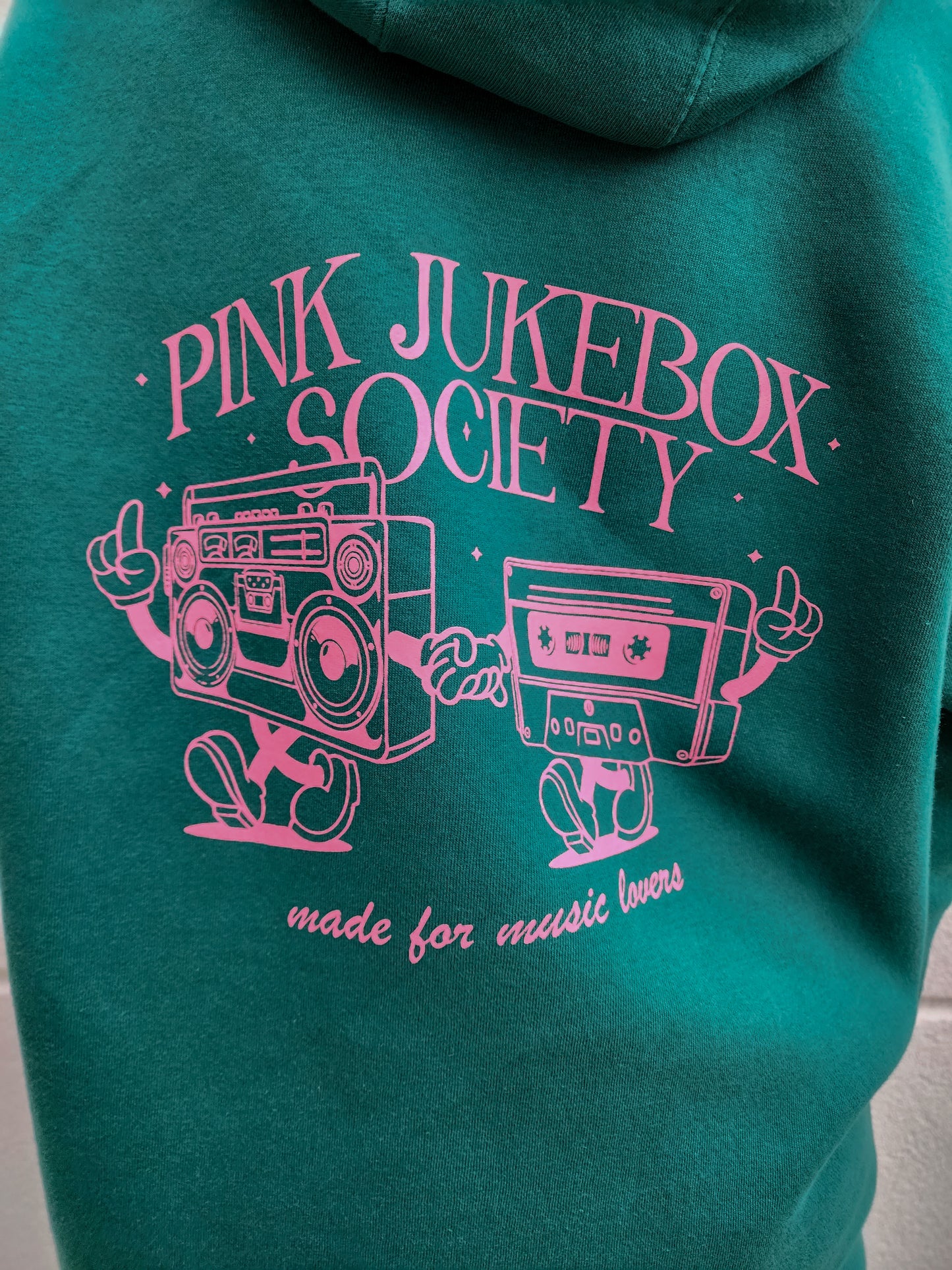 Pink Jukebox Society Made for Music Lovers Hoodie