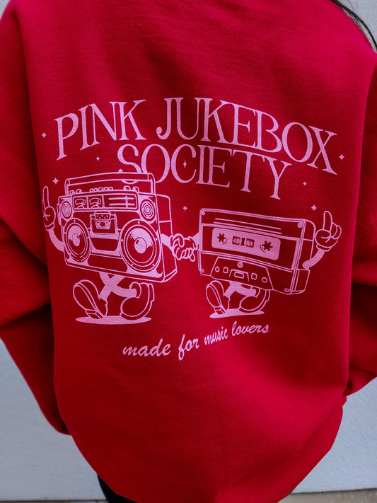 Pink Jukebox Society Made For Music Lovers Red Crew